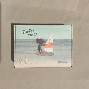 Maileg Little Brother Surf Brown Mouse